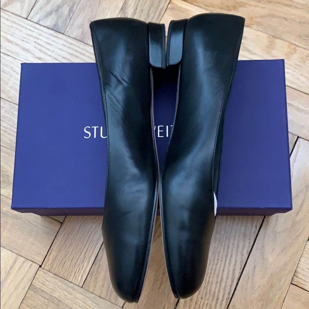 Authentic Stuart Weitzman Leather Flat Shoes - image 3
